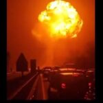 Explosion at Italian Highway Rest Stop Ignites Truck in Flames