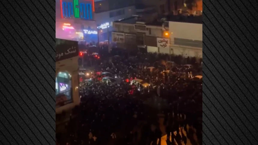 Iran Gripped by Escalating Protests as State Media Blame U.S. and Israel