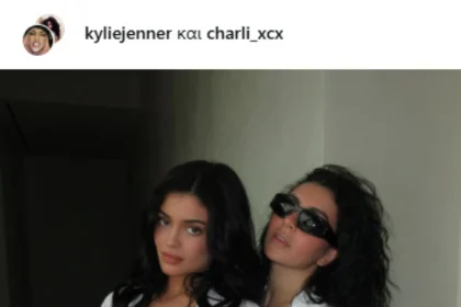 Kylie Jenner and Charli XCX Appear in Black Lingerie on Set of Film The Moment
